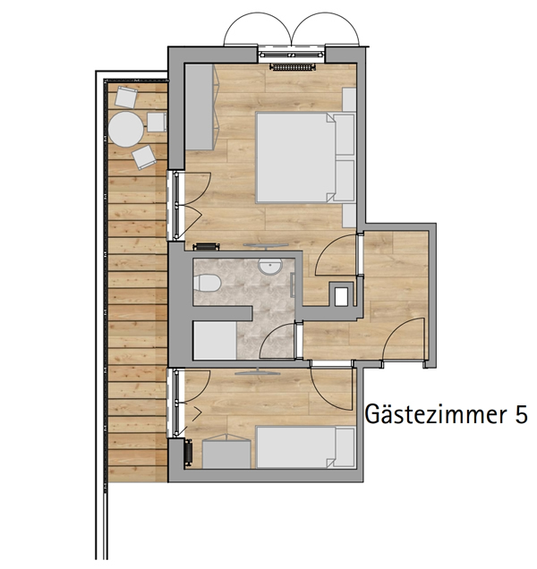 Doppelzimmer Sämerei